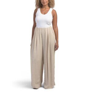 HUNTER & BROWN White Multi Two Tone Jumpsuit